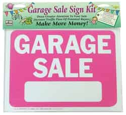 Hy-Ko English Garage Sale 9 in. H x 12 in. W Plastic Sign Kit