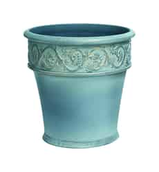 Infinity 15 in. H x 15 in. L Gold/Gray Polyresin Traditional Planter