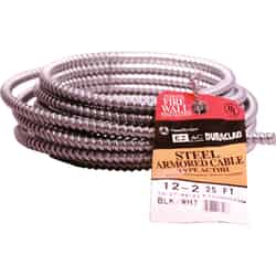 Southwire 25 ft. 12/2 Stranded Steel Armored AC Cable