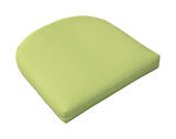 Casual Cushion Gray/Lime 2.5 in. H x 18 in. W x 18 in. L Seating Cushion Polyester