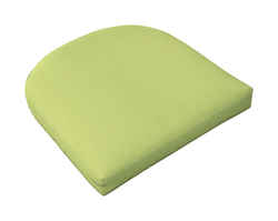 Casual Cushion Gray/Lime 2.5 in. H x 18 in. W x 18 in. L Seating Cushion Polyester
