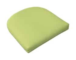 Casual Cushion Gray/Lime 2.5 in. H x 18 in. W x 18 in. L Seating Cushion Polyester