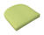 Casual Cushion Gray/Lime 2.5 in. H x 18 in. W x 18 in. L Seating Cushion Polyester