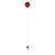 Nuvue Driveway Marker Red, White