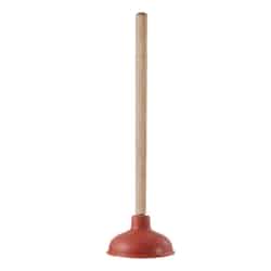 LDR 16 in. L x 5 in. Dia. Plunger with Wooden Handle