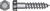 HILLMAN 8 in. L x 3/8 in. Hex Hot Dipped Galvanized Steel Lag Screw 50 pk