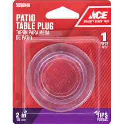 Ace Plastic Plastic Umbrella Hole Plug Clear Round 2 in. W