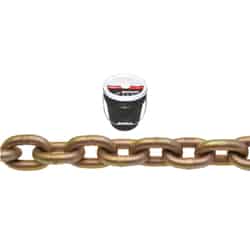 Campbell Chain 3/8 in. Oval Link Carbon Steel Transport Chain Gold 75 ft. L x 3/8 in. Dia.
