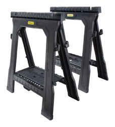 Stanley Plastic Folding Sawhorse 32 in. H
