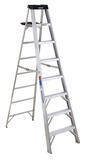 Werner 8 ft. H X 26.5 in. W Aluminum Step Ladder Type IA 300 lb. cap.