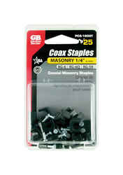 Secures RG-59 and RG-6 coaxial cable
