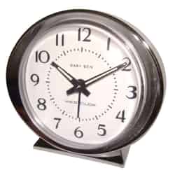 Westclox 3.5 in. Alarm Clock Analog Silver