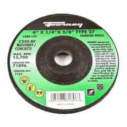 Forney 4 in. Dia. x 1/4 in. thick x 5/8 in. Silicon Carbide Masonry Grinding Wheel 15200 rpm 1