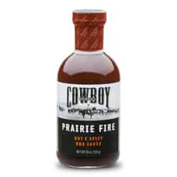 Cowboy Prairie Fire Hot and Spicy BBQ Sauce 18 oz.