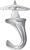 HILLMAN White White Large Versa Hook 35 lb. Drywall; 75 lb. Wood 1 pk Ceramic/Zinc