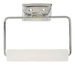 Decko Chrome Toilet Paper Holder Silver