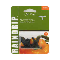 Raindrip Polyethylene Drip Irrigation Barbed Tee 5 pk