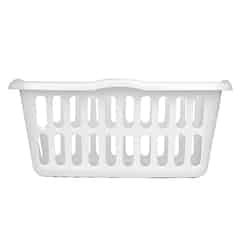 Sterilite Laundry Basket 19.3 in. x 23.9 in. x 13.9 in. 1.5 bushel Plastic White