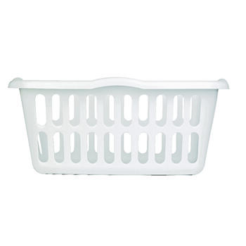 Sterilite Laundry Basket 19.3 in. x 23.9 in. x 13.9 in. 1.5 bushel Plastic White