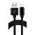 FoneGEAR Fuse Black Cell Phone USB Charger For Micro USB Devices 6 ft. L