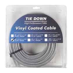 Tie Down Engineering Vinyl Coated Galvanized Steel 3/16 in. Dia. x 50 ft. L Aircraft Cable