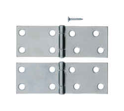 Ace 3.75 in. W x 1-1/2 in. L Chrome Steel Backflip Hinge 2 pk