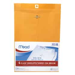 Mead 9 in. W x 12 in. L Brown Other 4 pk Envelopes