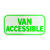 Hy-Ko English Van Accessible 6 in. H x 12 in. W Aluminum Sign