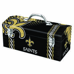 Sainty International 16.25 in. New Orleans Saints Art Deco Tool Box 7.1 in. W x 7.75 in. H Steel