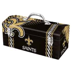 Sainty International 16.25 in. New Orleans Saints Art Deco Tool Box 7.1 in. W x 7.75 in. H Steel