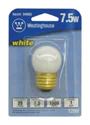 Westinghouse 7.5 watts S11 Incandescent Bulb 39 lumens White 1 pk Speciality
