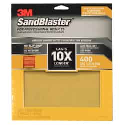 3M SandBlaster 11 in. L X 9 in. W 400 Grit Ceramic Sandpaper 4 pk