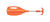 Seachoice 6 ft. Aluminum Paddle with Hook 1 pk Orange