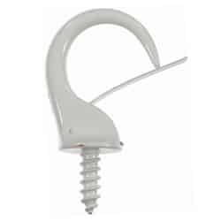 Ace Small White 1.9375 in. L Cup Hook 25 lb. 3 pk Steel