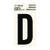 Hy-Ko 2 in. Vinyl Black Reflective Self-Adhesive Letter D