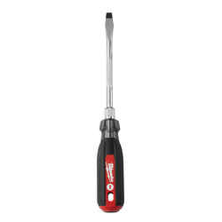 Milwaukee 6 in. Slotted Screwdriver Chrome-Plated Steel Red 1 pc. 5/16 in. Cushion Grip