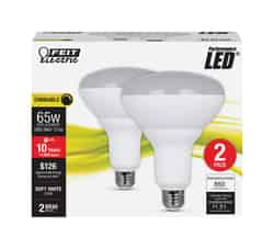 Feit Electric Performance BR40 E26 (Medium) LED Bulb Soft White 65 Watt Equivalence 2 pk