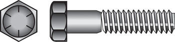HILLMAN 3/4 in. Dia. x 2-1/2 in. L Heat Treated Yellow Dichromate Hex Head Cap Screw 20 box