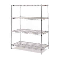 InterMetro 1.5 in. H x 18 in. D x 48 in. W 300 Pounds Open-Wire Shelf Steel