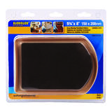 Shepherd Plastic Self Adhesive Slide Glides Beige/Black Rectangle 5.3/4 in. W x 8 in. L 4 pk