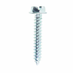 HILLMAN 1 in. L x 8 Slotted Hex Washer Zinc-Plated Steel Sheet Metal Screws 100 per box