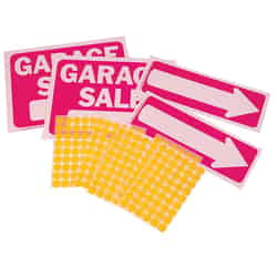 Hy-Ko English Garage Sale 9 in. H x 12 in. W Plastic Sign Kit