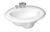 Cato Oval 17.3 in. Lavatory Sink White