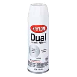 Krylon Dual Gloss Modern White Paint + Primer Spray Paint 12 oz