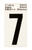 Hy-Ko 2 in. Black 7 Vinyl Self-Adhesive Reflective Number