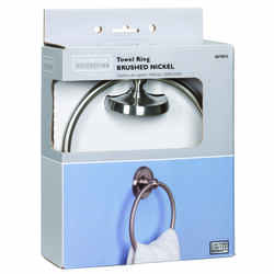 OakBrook Brushed Nickel Towel Ring Zinc