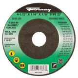 Forney 4-1/2 in. Dia. x 1/4 in. thick x 7/8 in. Silicon Carbide Masonry Grinding Wheel 13300 r