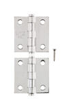 Ace 1.1 in. W x 2 in. L Stainless Steel Steel Narrow Hinge 2 pk