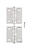 Ace 1.1 in. W x 2 in. L Stainless Steel Steel Narrow Hinge 2 pk