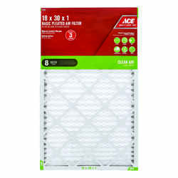 Ace 18 in. W X 30 in. H X 1 in. D Cotton 8 MERV Pleated Air Filter